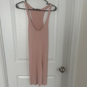 BCBGMaxAzria Blush Ribbed Knit Top
